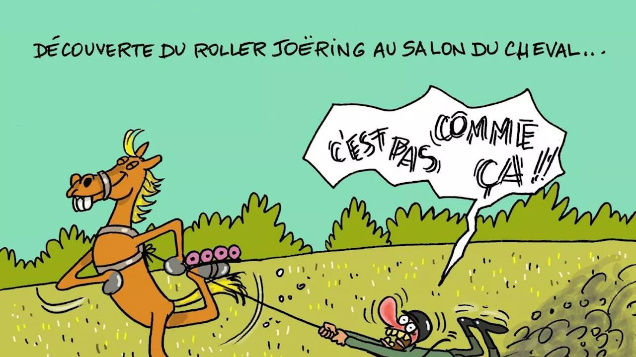 Découverte du roller-joëring au Salon du cheval