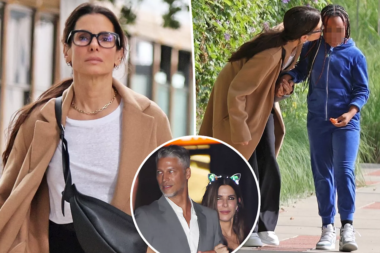 Sandra Bullock seen for the first time since longtime boyfriend Bryan Randall's death