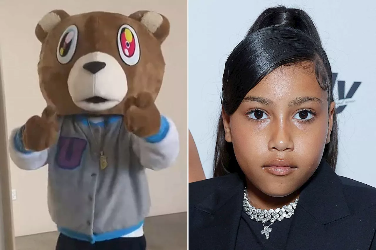 North West Dresses Up as Dad Kanye West's Infamous Bear Mascot for Halloween: Watch