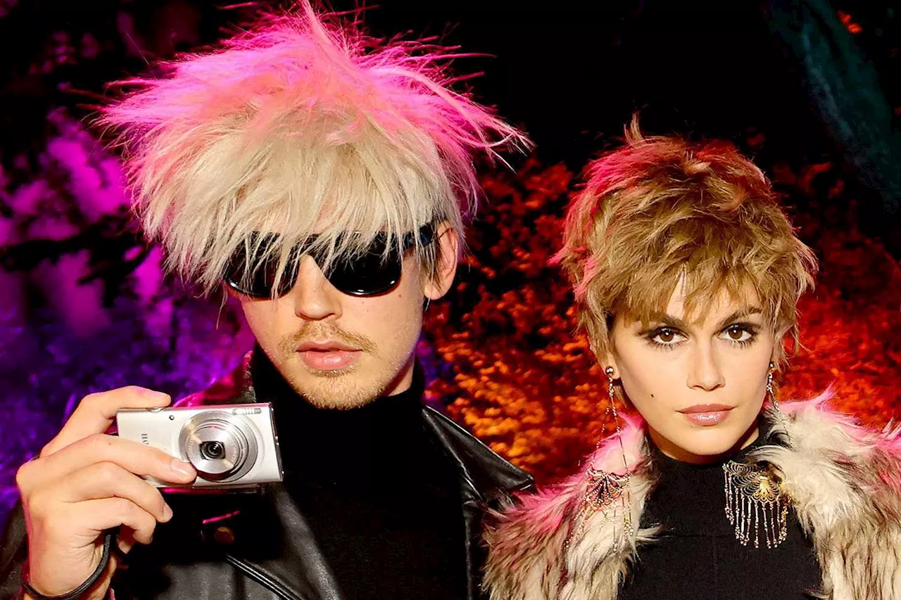 Kaia Gerber and Austin Butler Dress as Edie Sedgwick and Andy Warhol for Casamigos Halloween Party