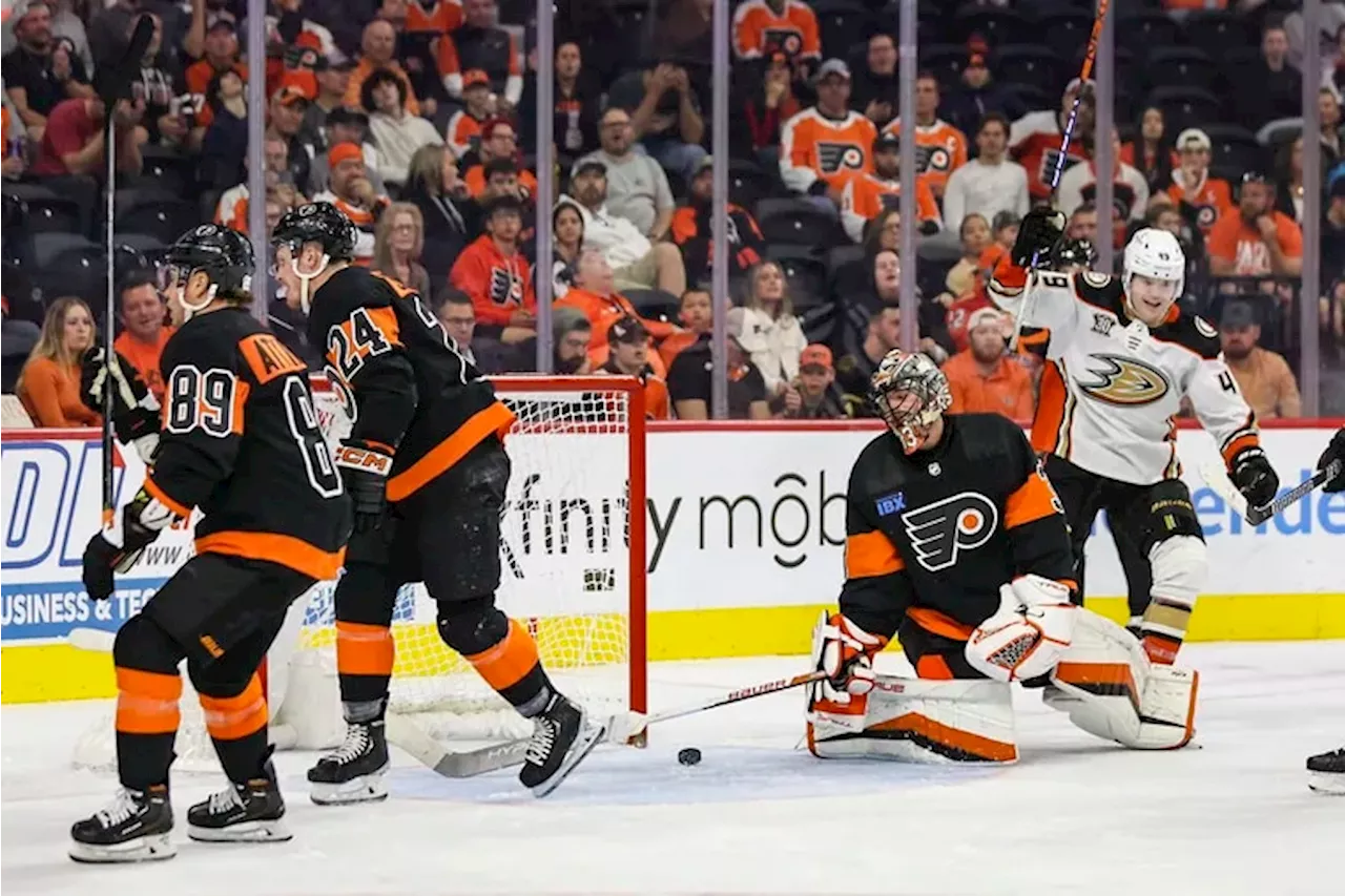 Backup goalie Sam Ersson struggles in Flyers’ 7-4 loss to Anaheim