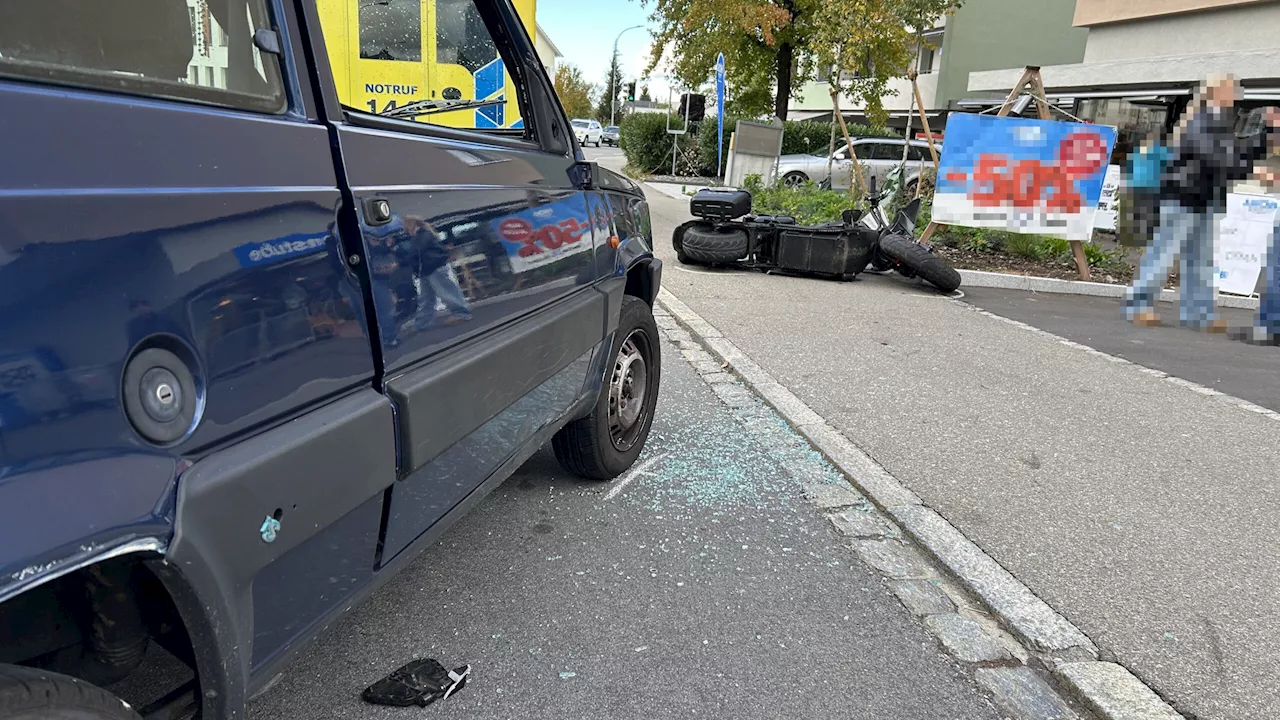 Wittenbach SG: Unfall beim Abbiegen