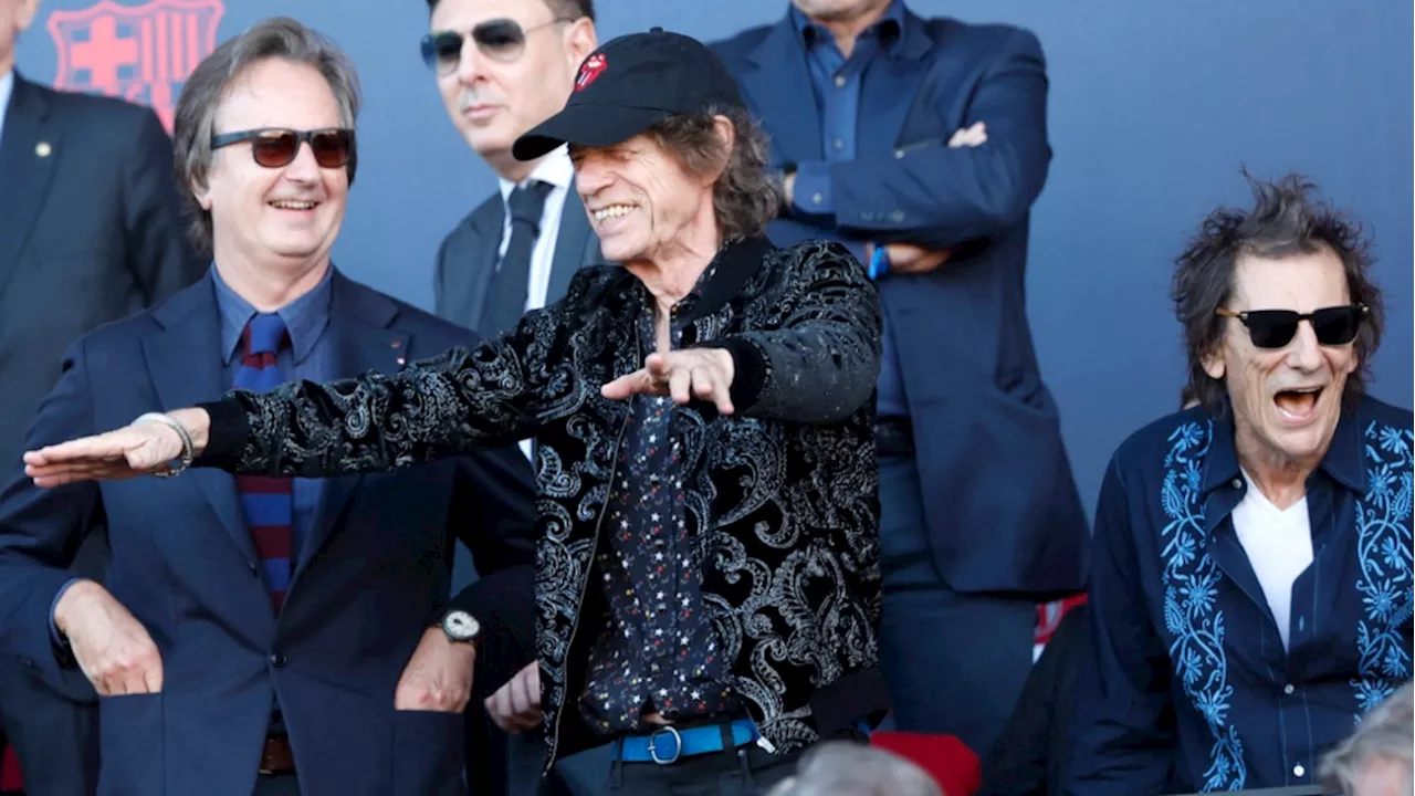 Mick Jagger, cantante de los Rolling Stones, presente en el Barcelona vs Real Madrid