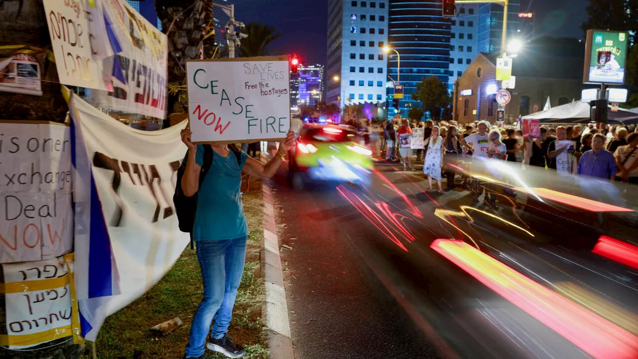 Manifestation pour la libération des otages détenus à Gaza