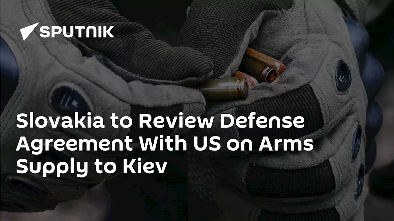 Slovakia to Review Defense Agreement With US on Arms Supply to Kiev