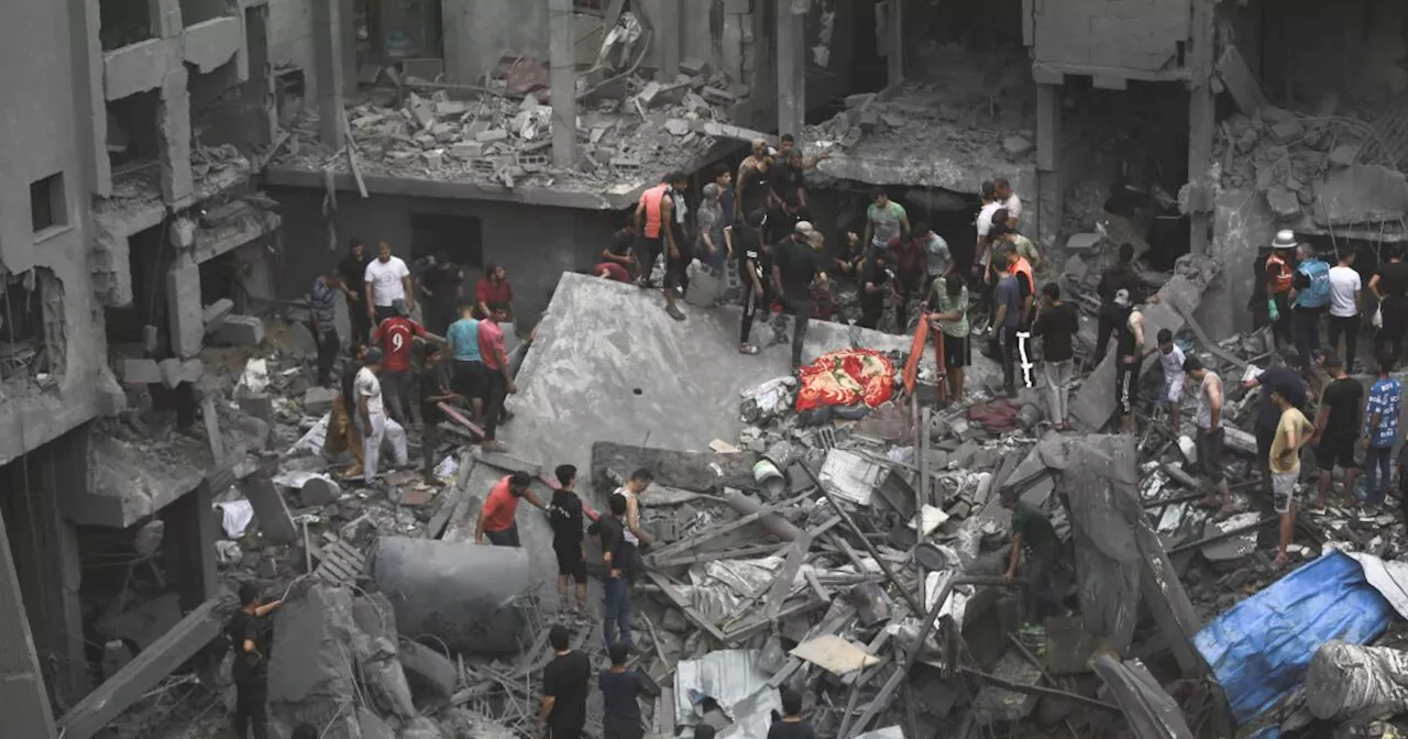 Besieged Gaza cut off from the world after heavy Israeli bombardment knocks out communications