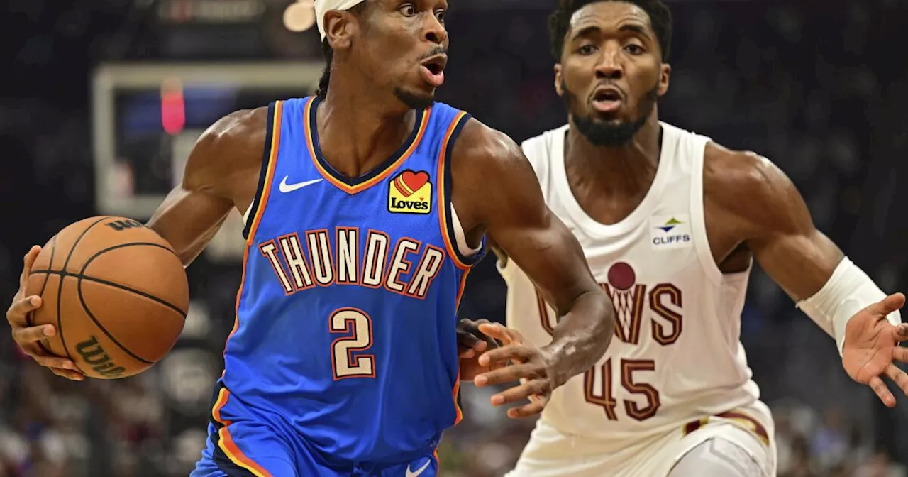 Gilgeous-Alexander y Holmgren llevan al Thunder a ganar en minutos finales a Cavaliers