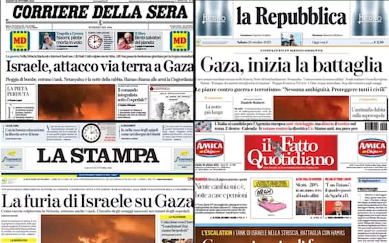 Le prime pagine dei quotidiani di oggi 28 ottobre: la rassegna stampa di Sky TG24