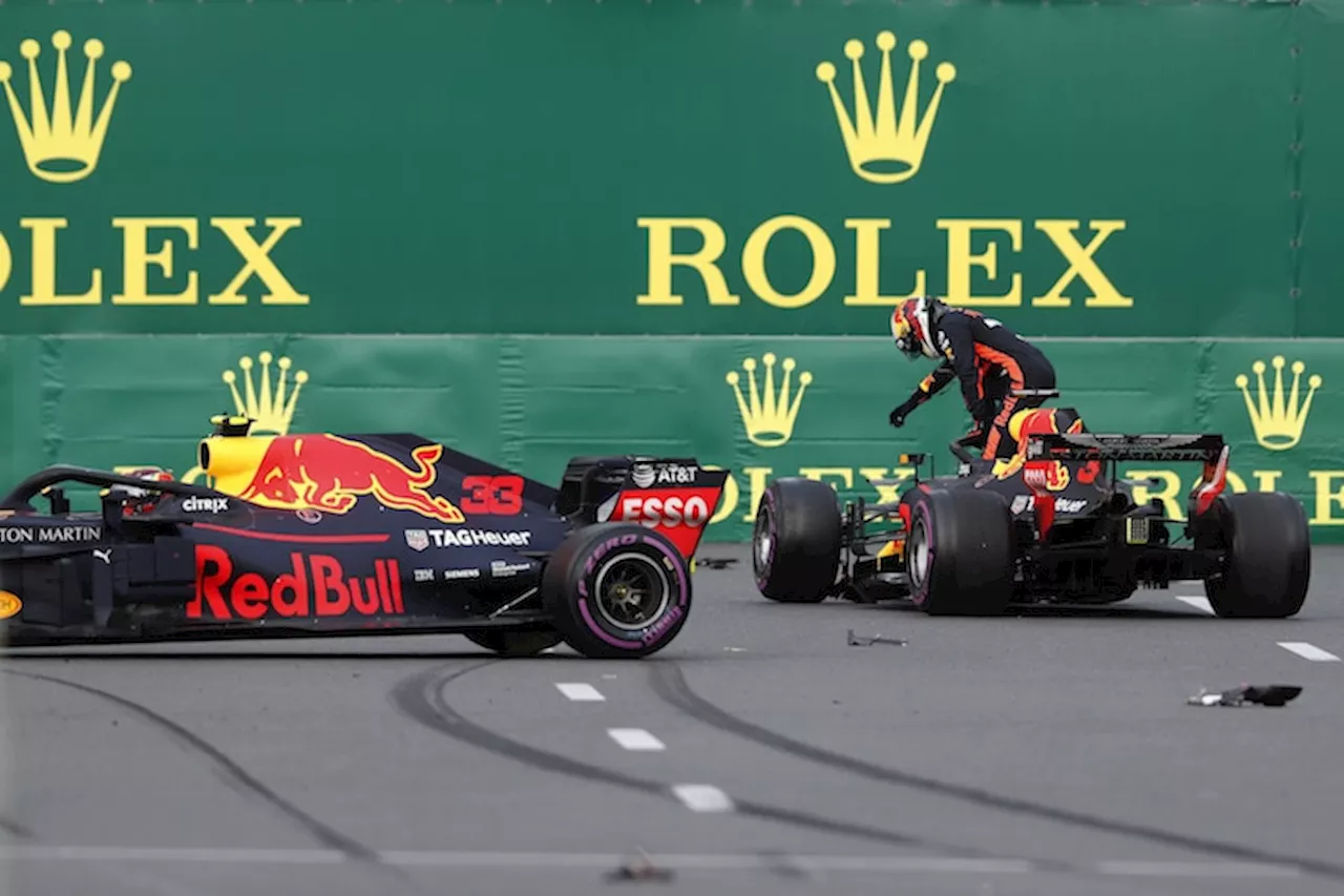 Verstappen und Ricciardo crashen in Baku