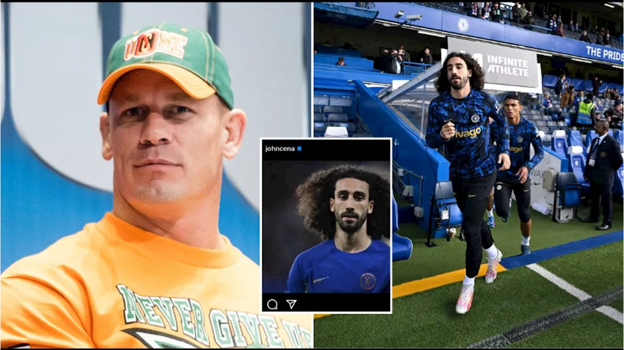 Why John Cena has posted a picture of Chelsea full-back Marc Cucurella on his Instagram