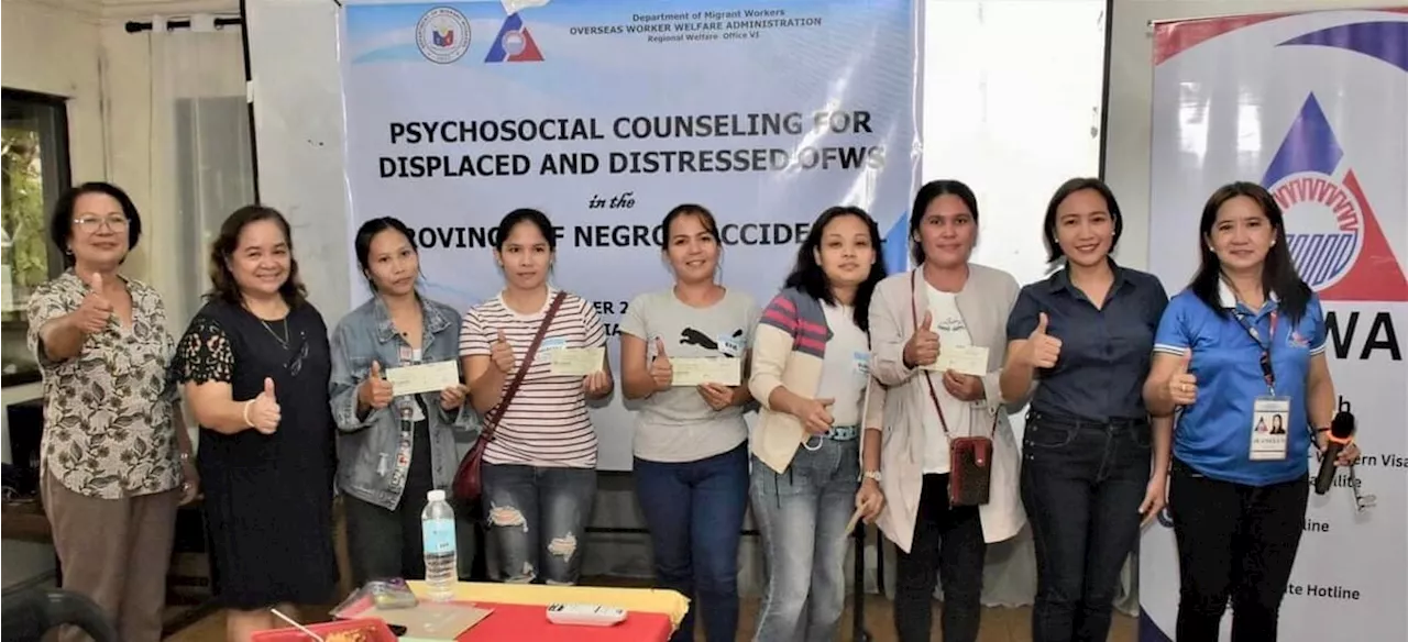 8 OFWs from EB Magalona get OWWA assistance