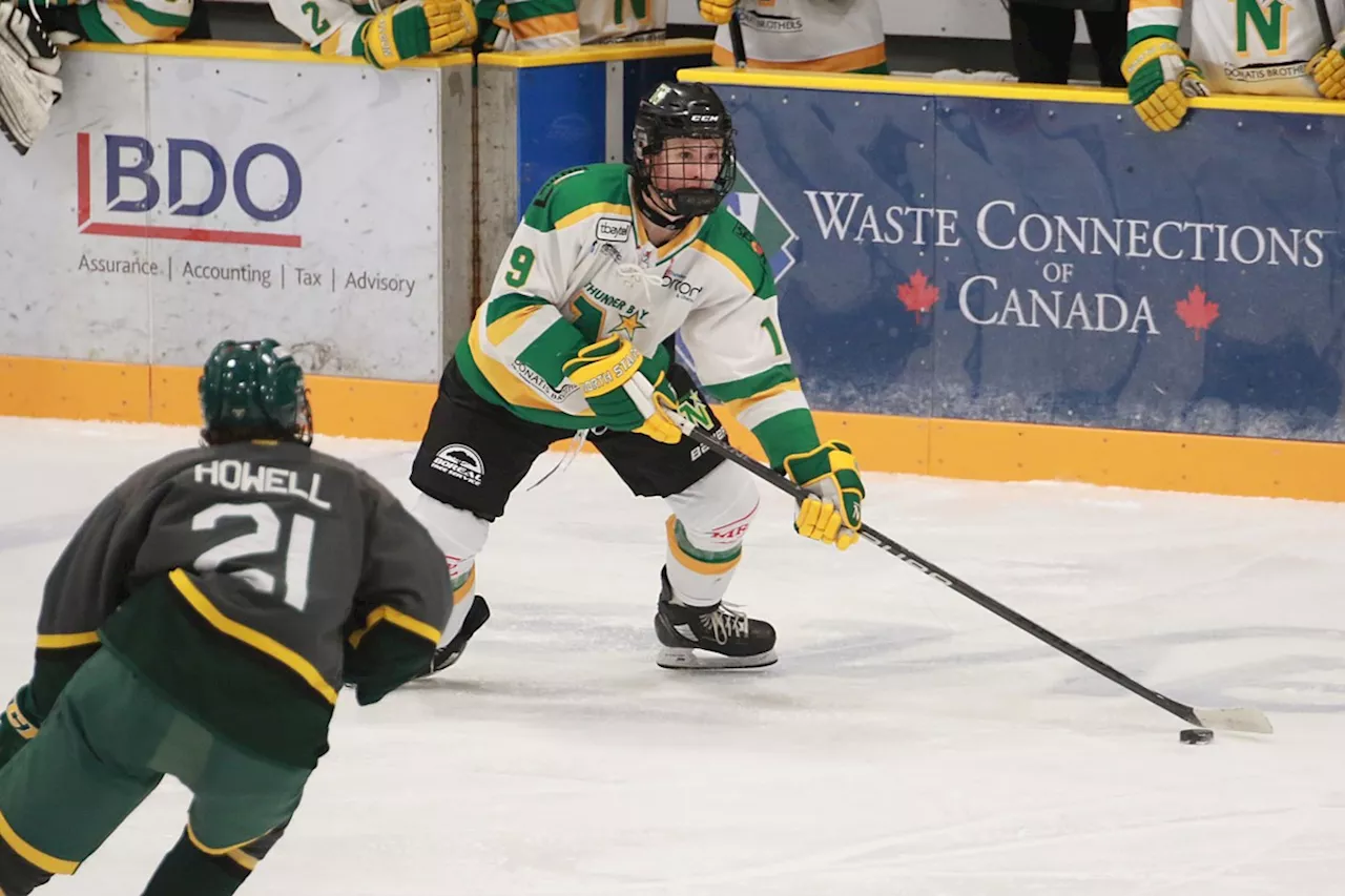 Beau Helmeczi Leads Thunder Bay North Stars to Victory