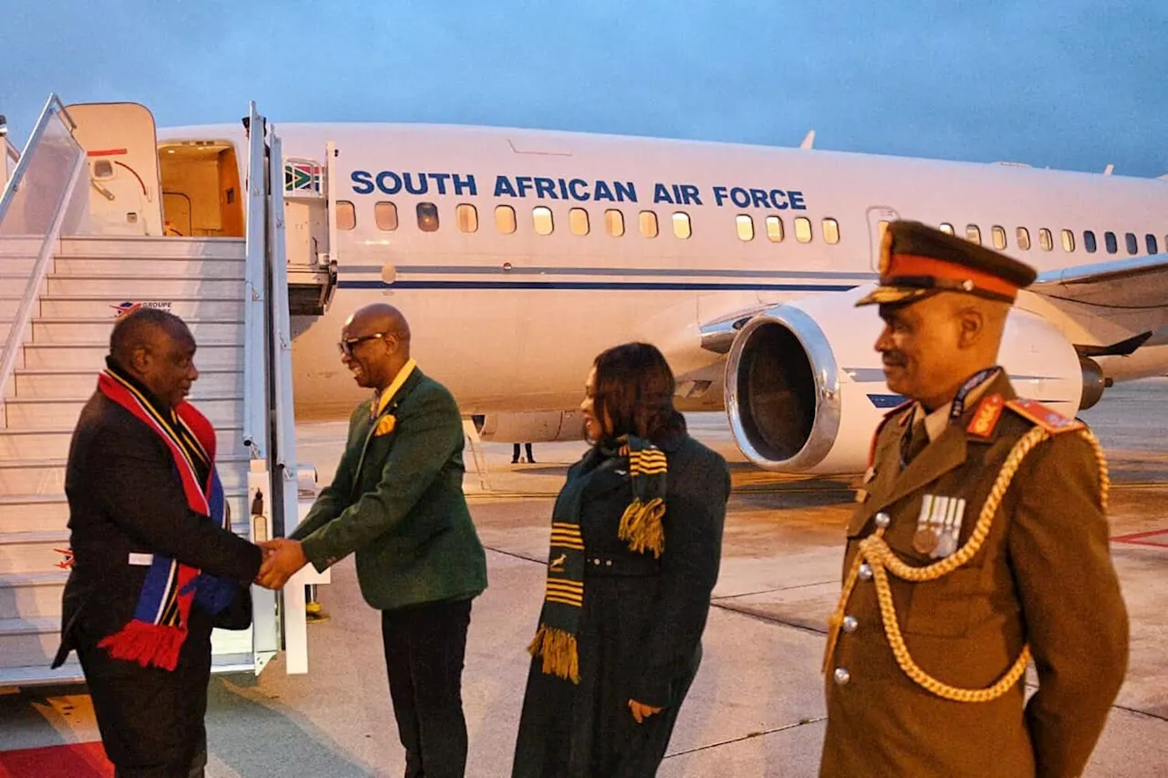 WATCH: Ramaphosa touches down in France to support the Boks