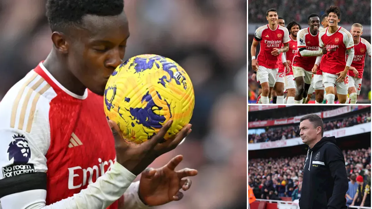 Arsenal vs Sheffield United ratings: Every player marked out of 10 as Eddie Nketiah scores hat-trick