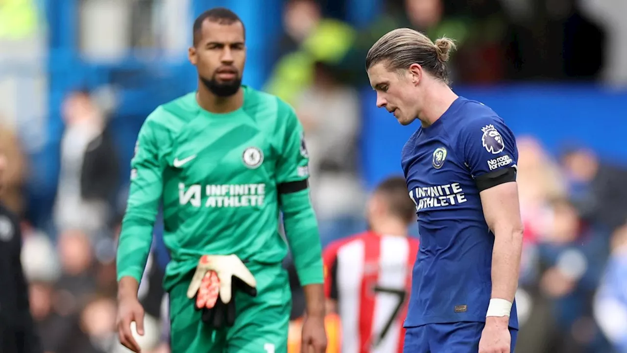 Chelsea’s green shoots nipped in the bud with damaging defeat to Brentford