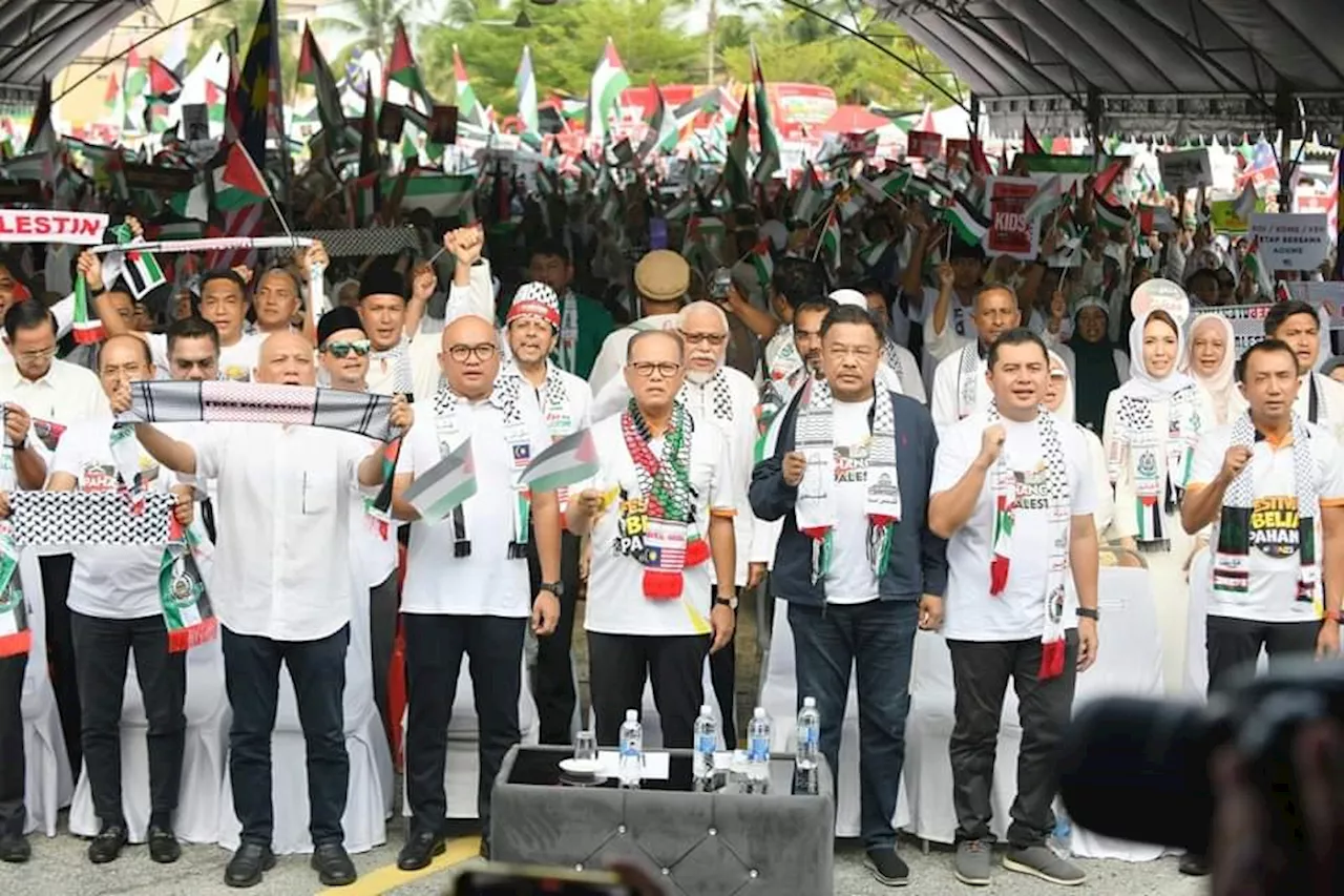 Lebih 10,000 hadir Himpunan Pahang for Palestin