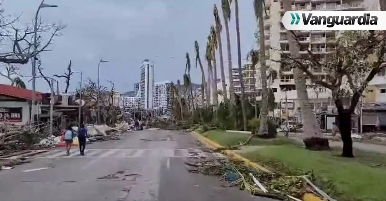 Impresionantes videos del paso del Huracán Otis en Acapulco