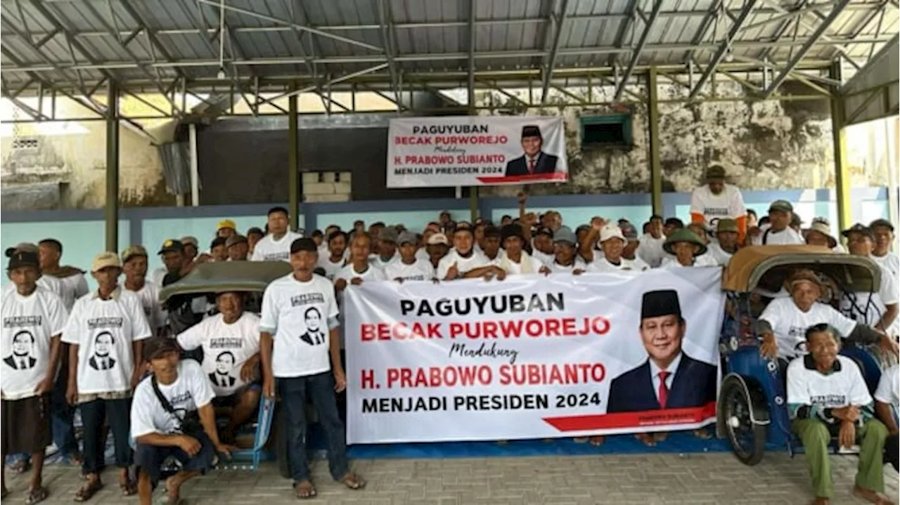 Prabowo Selesaikan Pembayaran Sekolah Anak-anak Tukang Becak di Purworejo