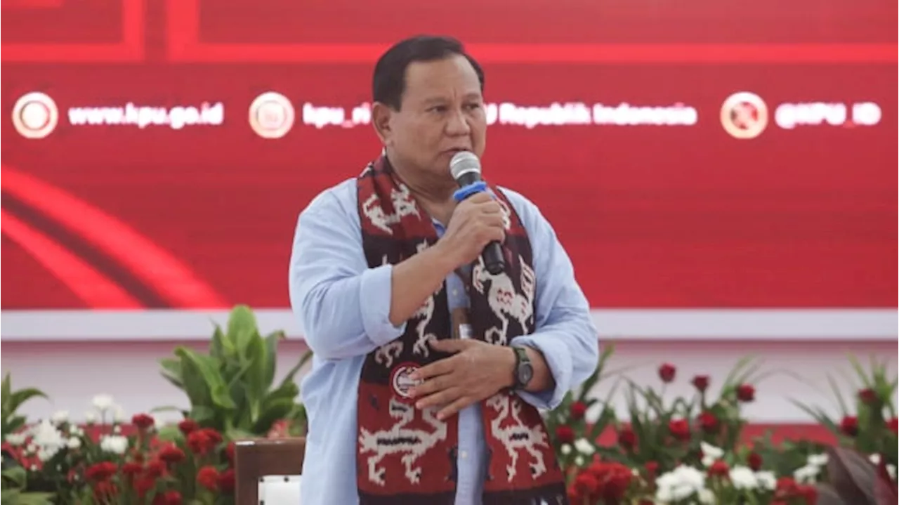 Prabowo Ungkap Penyesalan di Masa Remaja, Pernah Nangis karena Putus Cinta?