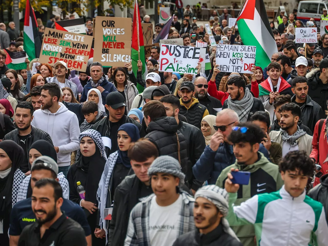 SJV-Demo 'Freiheit für Palästina' in Bregenz