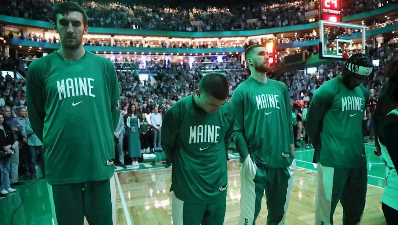 Boston Celtics honor victims of Maine mass shootings with moment of silence, special jersey patch