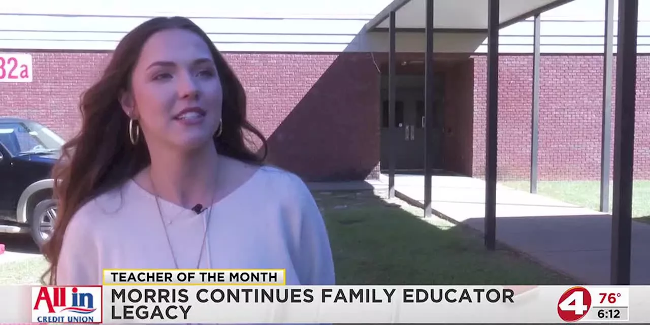 Teacher of the Month: Morris continues family educator legacy