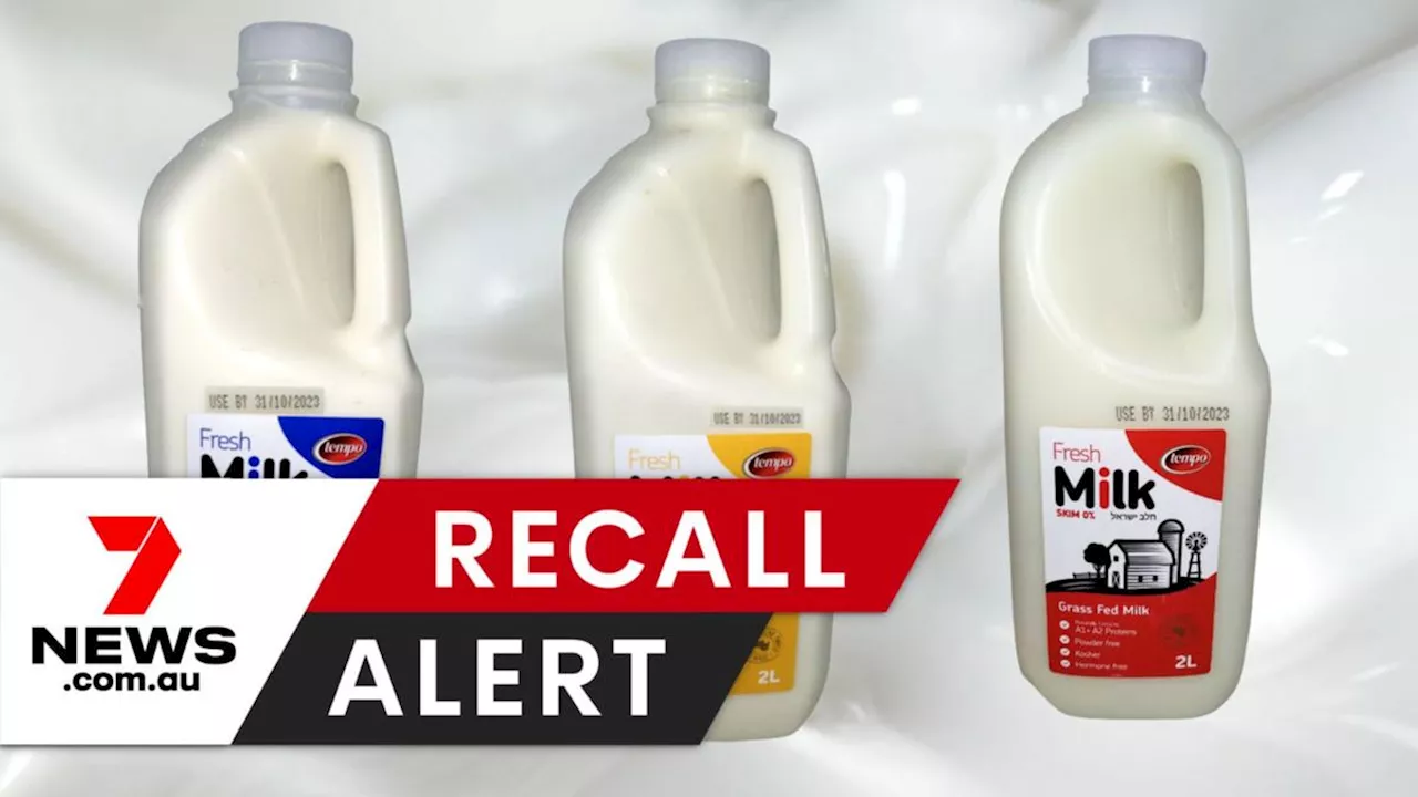 Contaminated Australian Milk Urgently Recalled