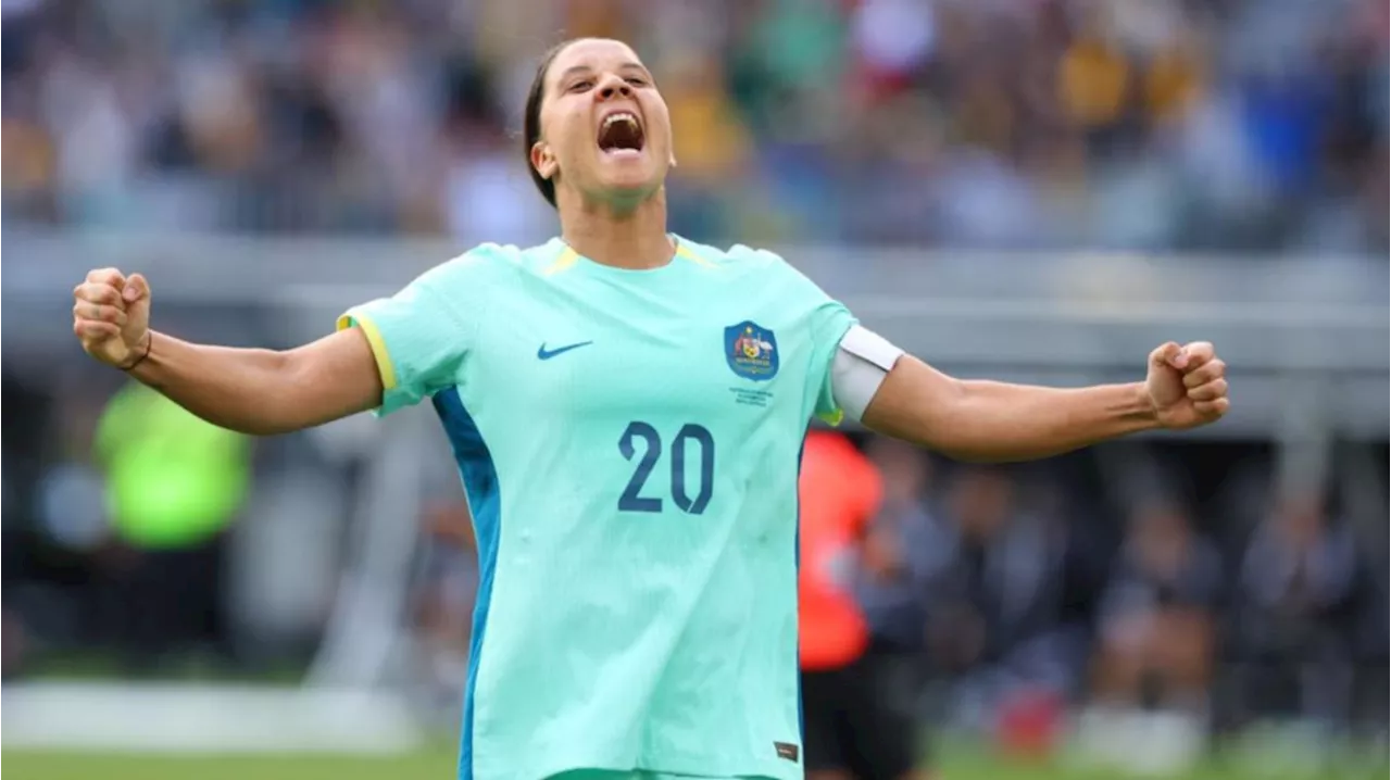 Sam Kerr and Caitlin Foord score hat-tricks as the Matildas thump the Philippines in Perth