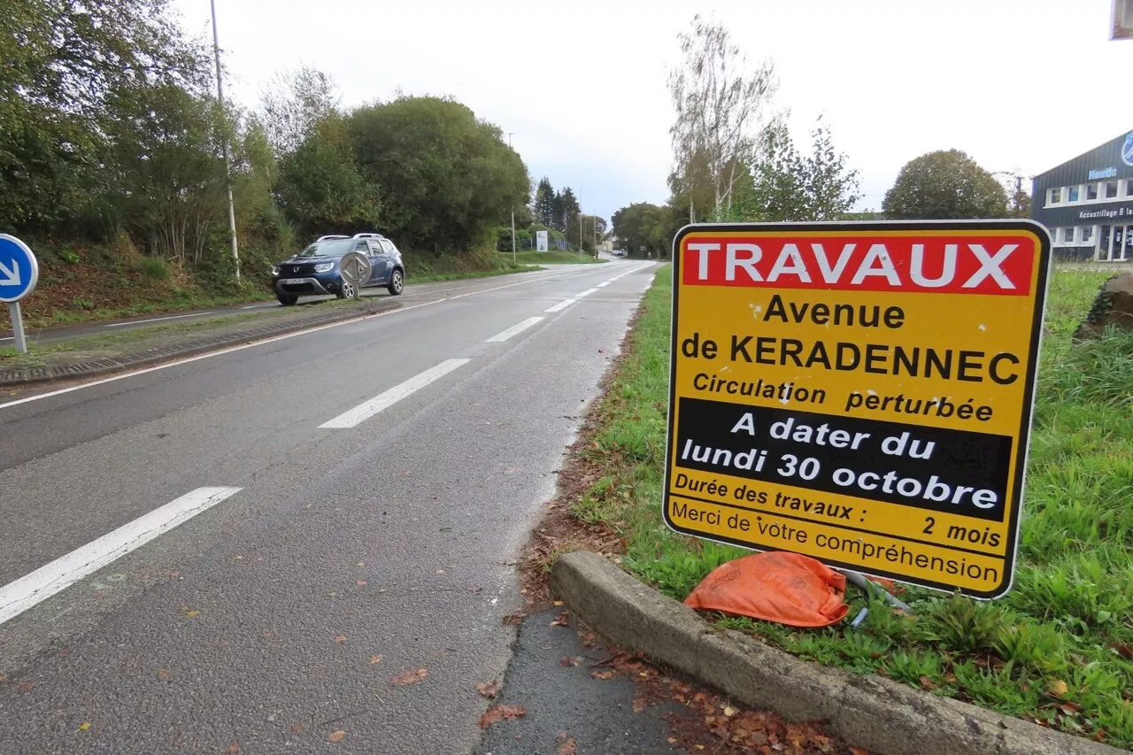 Début des travaux avenue de Kéradennec