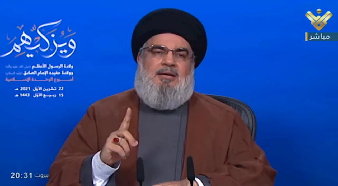 Leader di Hezbollah Nasrallah farà un discorso tv venerdì