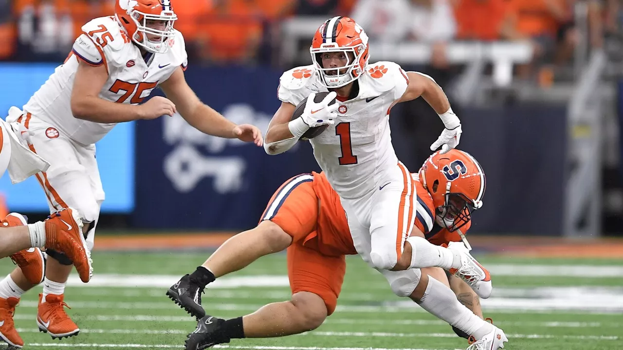 Clemson running back Will Shipley in concussion protocol after hit at North Carolina State