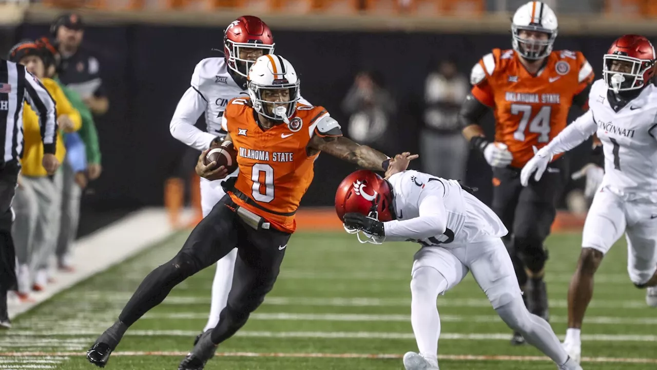 Gordon runs for 196 yards as Oklahoma State tops Cincinnati 45-13 in Bedlam tune-up