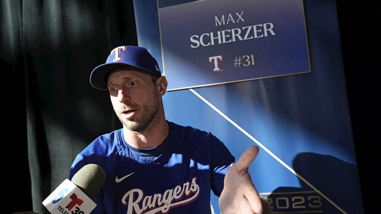 Max Scherzer is set to start Game 3 of the World Series for the Rangers