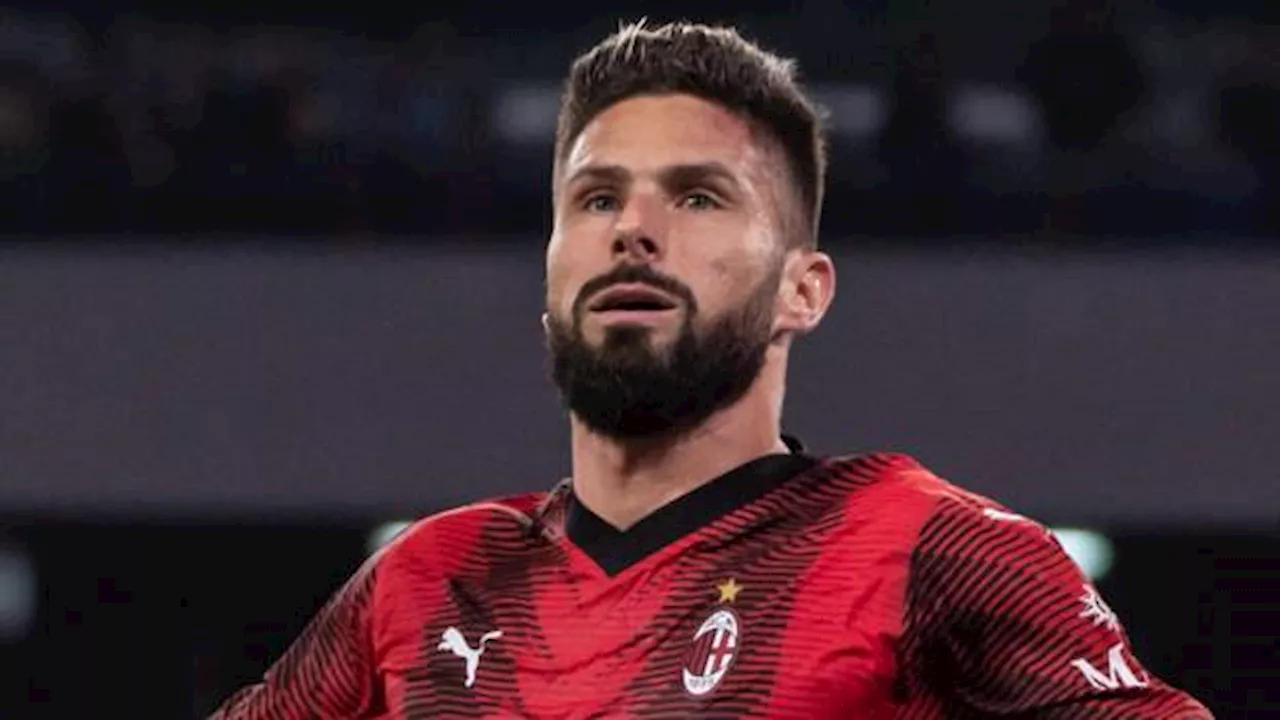 Giroud scores twice as Napoli and AC Milan draw in Serie A