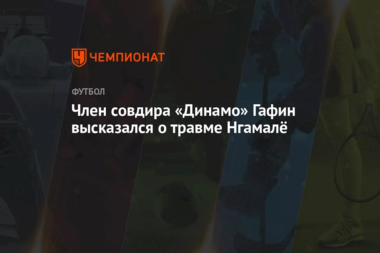 Член совдира «Динамо» Гафин высказался о травме Нгамалё