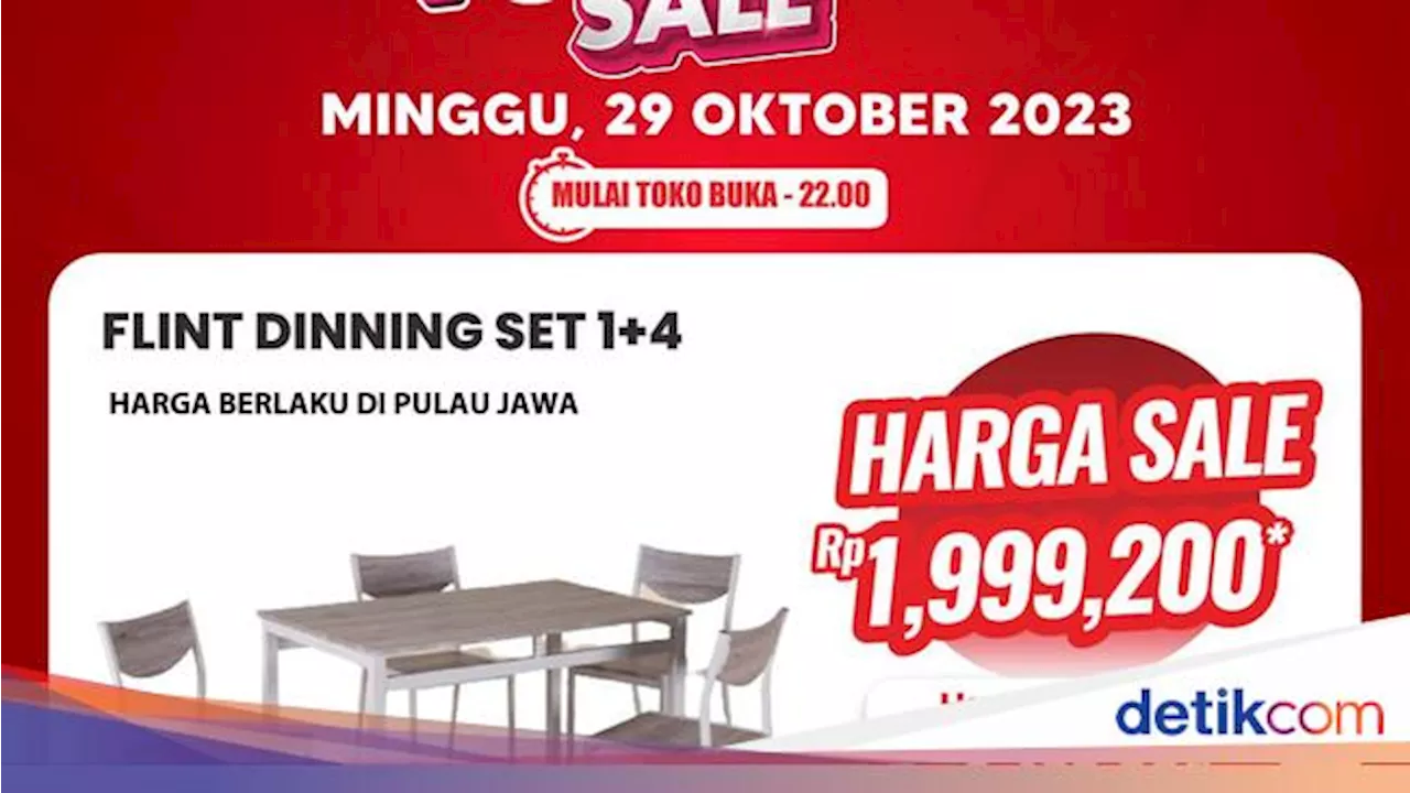 Cuma di Transmart Full Day Sale, Beli Meja Makan Bisa Hemat Rp 800 Ribu!