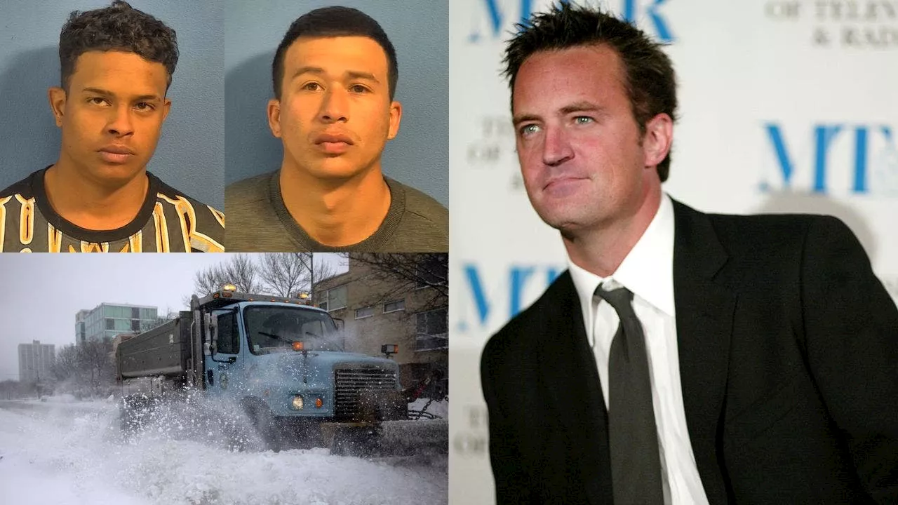 Migrants accused of suburban theft • 'Friends' star Matthew Perry dies • winter weather outlook