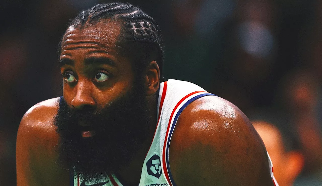 Report: James Harden will be on 76ers' bench at home opener Sunday