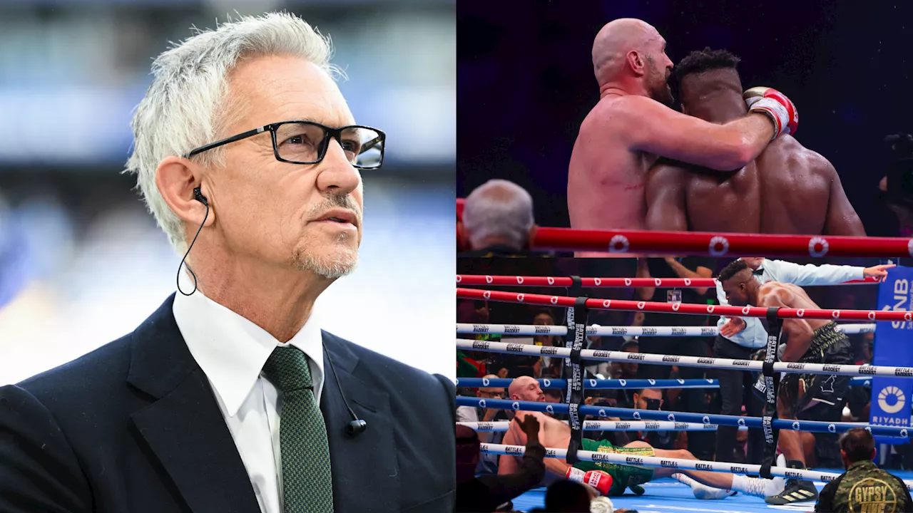 Gary Lineker Reacts to Controversial Tyson Fury Win over Francis Ngannou