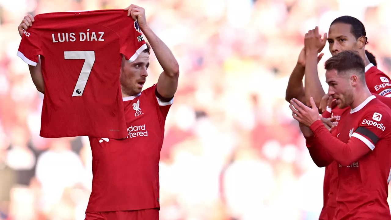 Liverpool's Diogo Jota pays tribute to Luis Diaz after scoring against Nottingham Forest