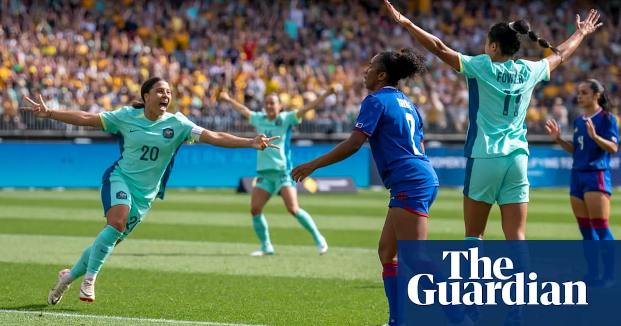 Sam Kerr and Caitlin Foord deliver hat-tricks as Matildas maul Philippines in Olympic qualifier