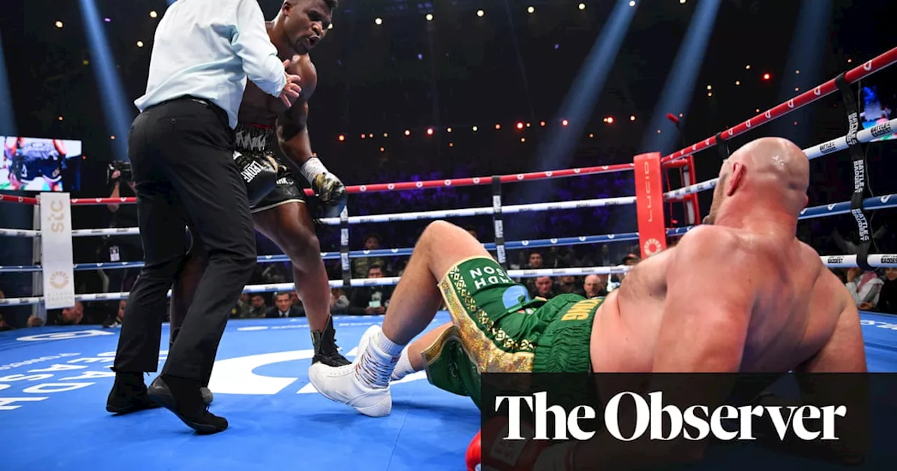 Tyson Fury floored by Francis Ngannou but wins controversial split decision