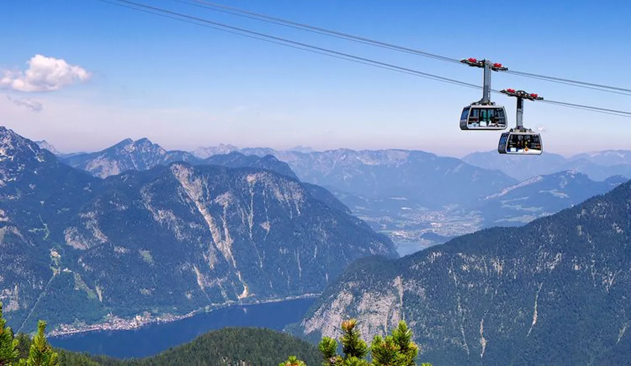 Dramatische Bergung: Gondel hängt im Salzkammergut fest