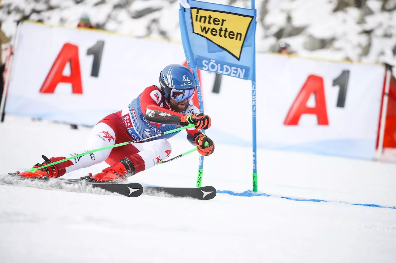 Schwarz in Sölden voran, Wind sorgt für Probleme