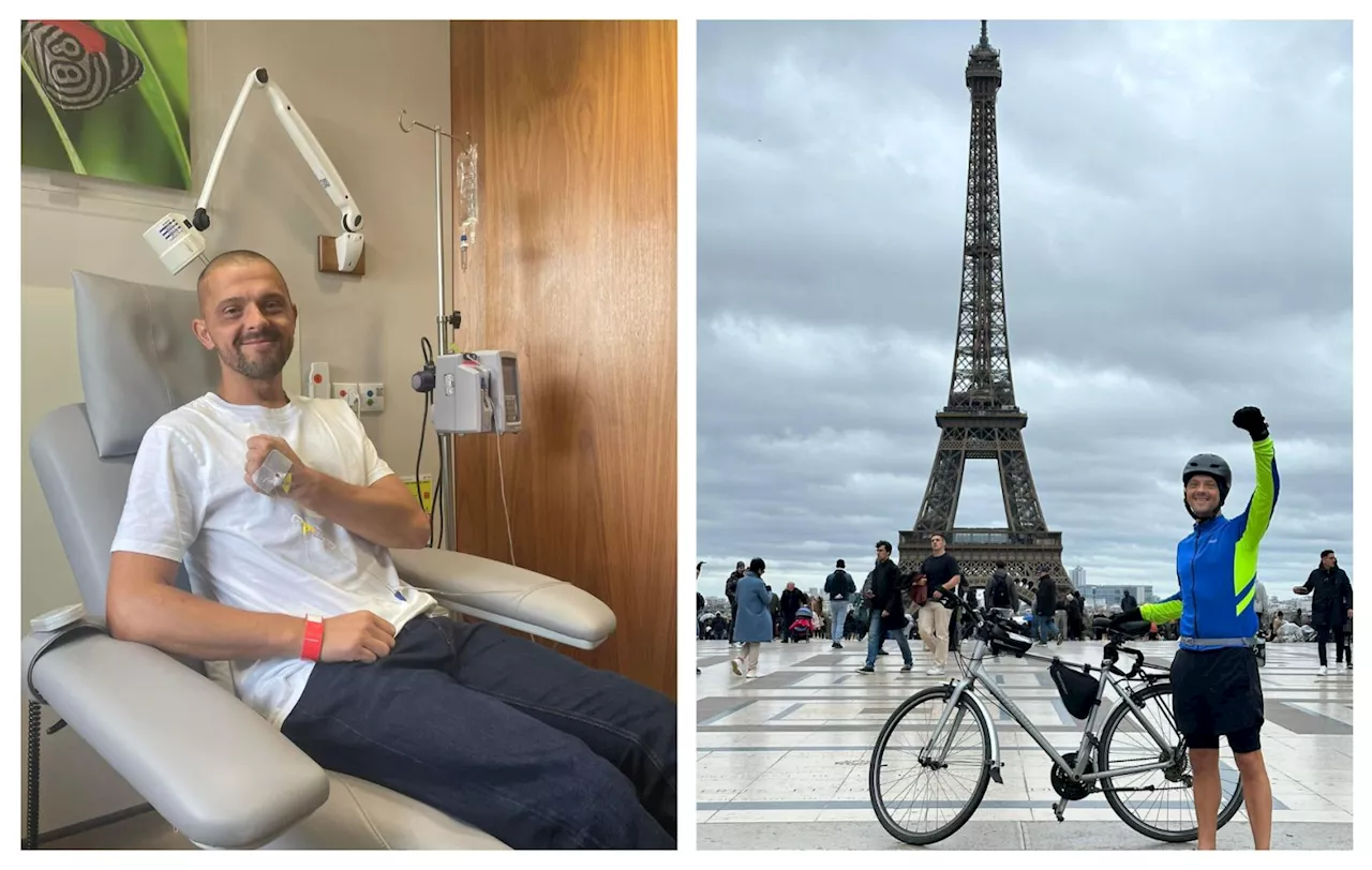 Father with brain cancer completes 200-mile bike ride to watch Rugby World Cup final