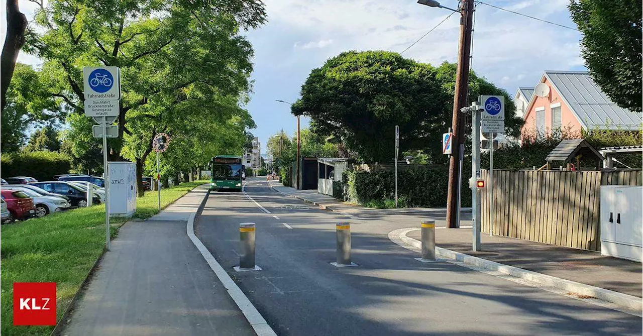 Autos ignorieren Fahrradstraße:Poller in Marburger Straße müssen schon zum sechsten Mal repariert werden