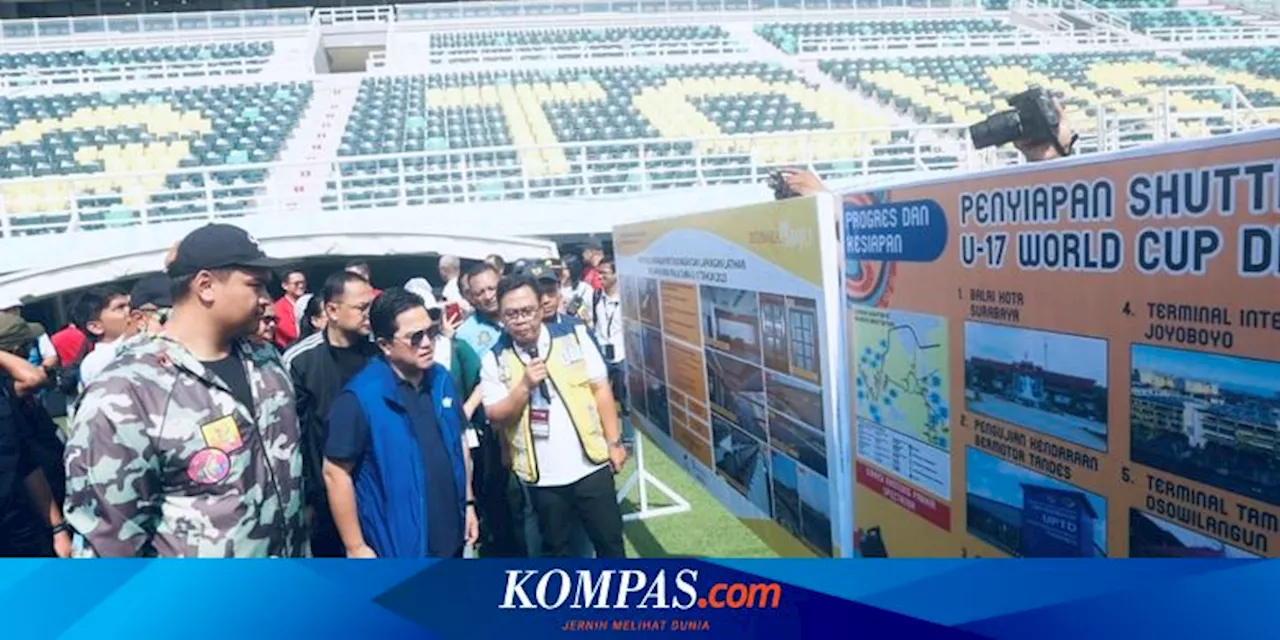 Sidak GBT, Erick Thohir Pantau Persiapan Opening Ceremony Piala Dunia U17 2023