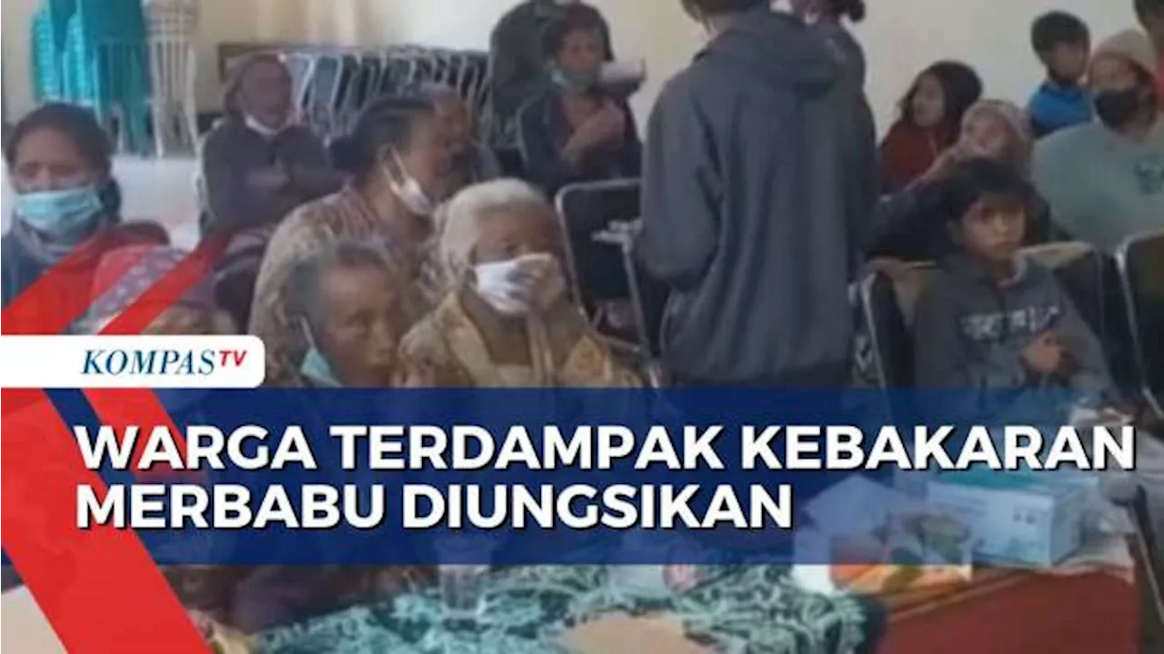 Asap Kebakaran Gunung Merbabu ke Permukiman, Warga Diungsikan ke Balai Desa