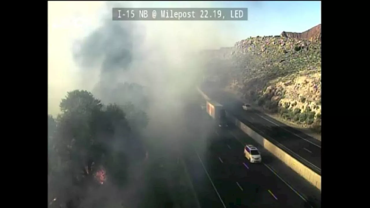 Brush fire causes I-15 traffic delays, voluntary evacuations in Washington County