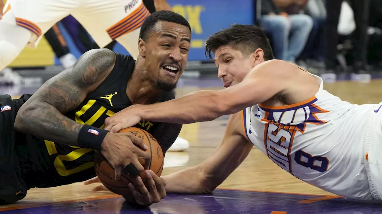 Jazz put up little fight in Phoenix in rout by Suns